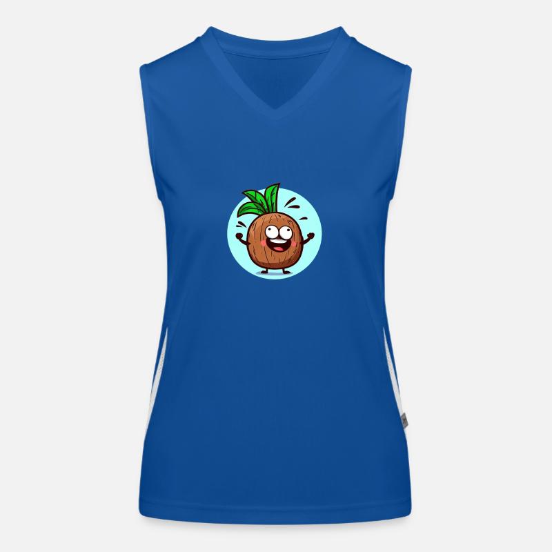 Fröhliche Ananas Funktionelles Kontrast-Tank Top für Frauen