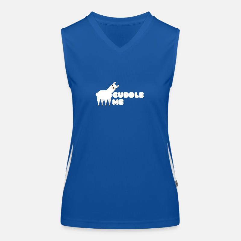 Süßes Lama | Cuddle Me Design | Süßes Geschenk Funktionelles Kontrast-Tank Top für Frauen
