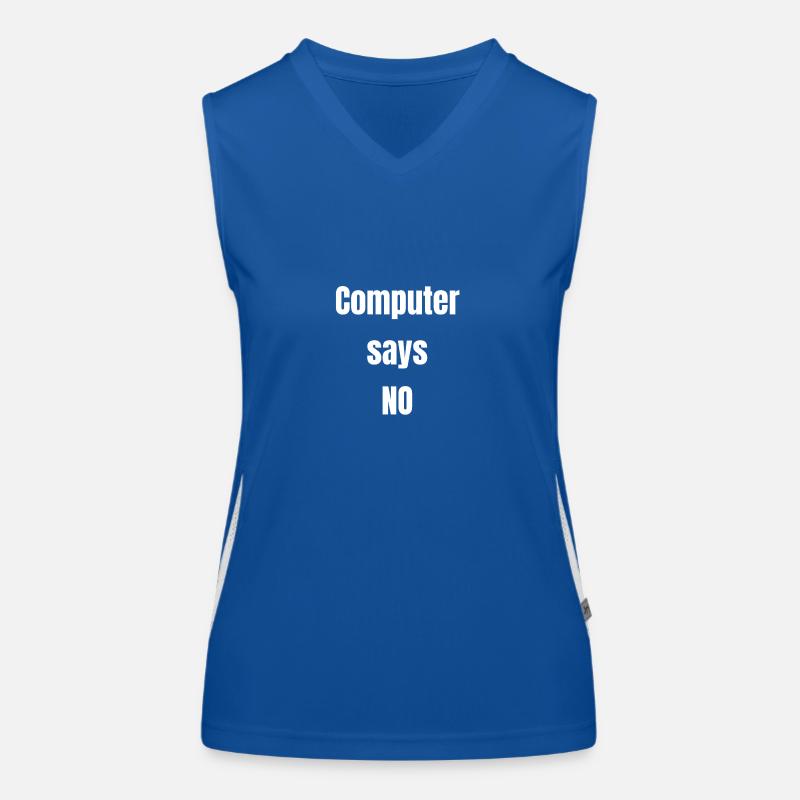 Computer sagt nein Funktionelles Kontrast-Tank Top für Frauen