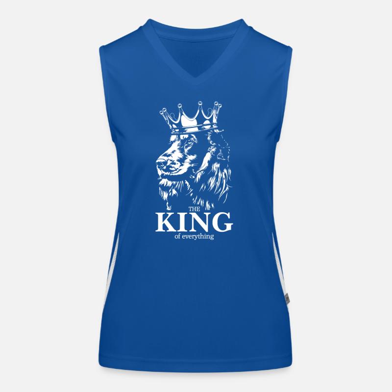 COCKER SPANIEL King Hundespruch Hunde Wilsigns Funktionelles Kontrast-Tank Top für Frauen