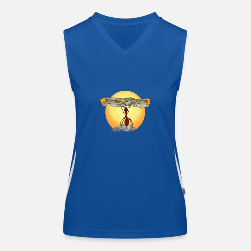 ne jamais abandonner Débardeur respirant contrasté Femme