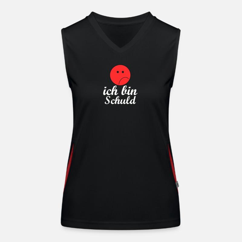 ich bin schuld Funktionelles Kontrast-Tank Top für Frauen