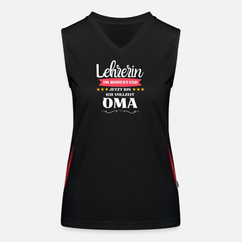 Lehrerin Oma Funktionelles Kontrast-Tank Top für Frauen