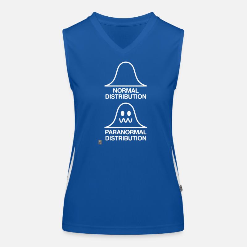 Math Statistics Normal Paranormal Distribution Women's Functional Contrast Tank Top