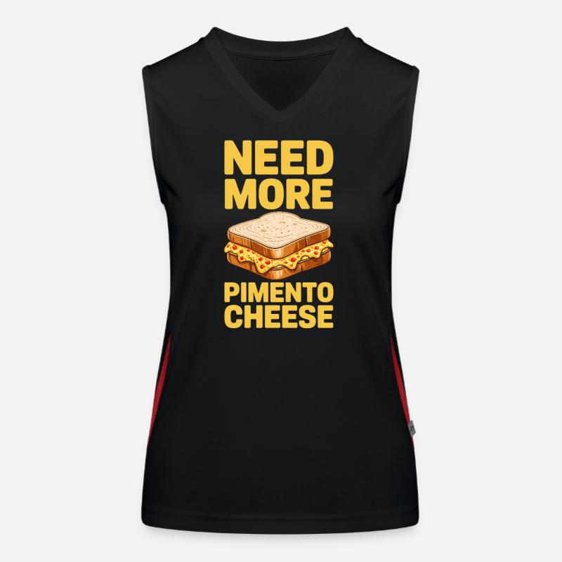 Pimento Cheese Sandwiches Pimentkäse Geschenke Funktionelles Kontrast-Tank Top für Frauen