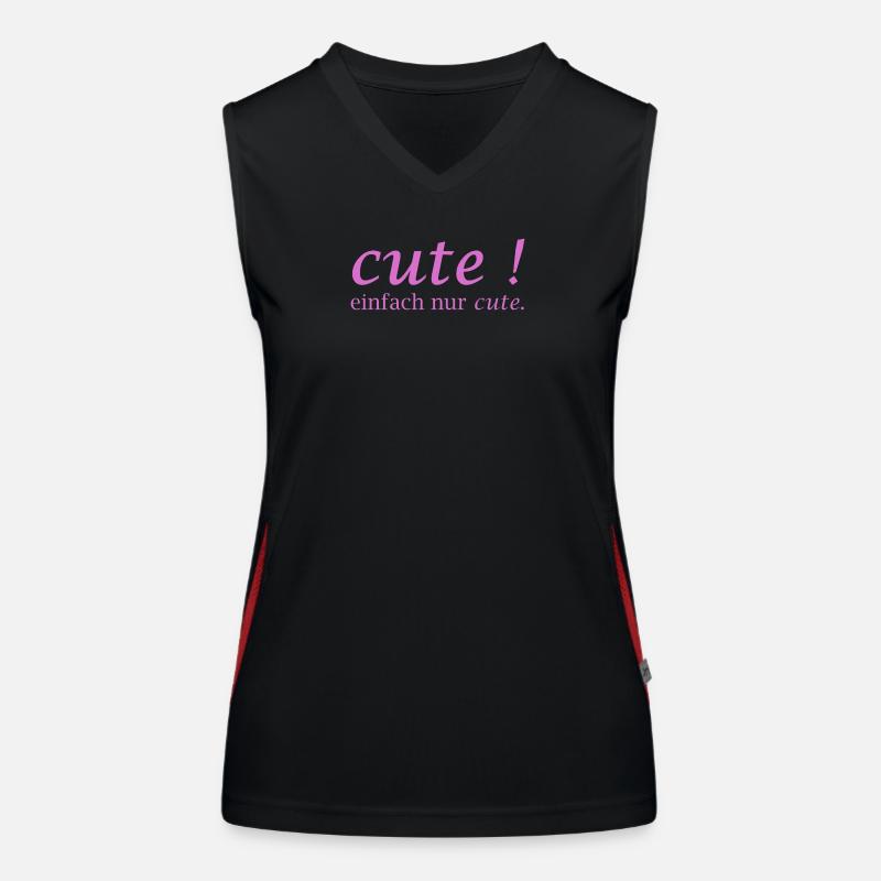 Cute! Einfach Nur Cute Funktionelles Kontrast-Tank Top für Frauen