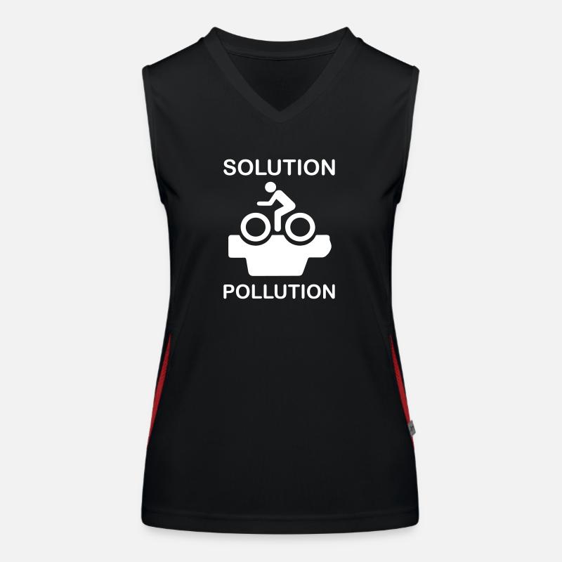Environmentally friendly cyclist solution :-) Women's Functional Contrast Tank Top