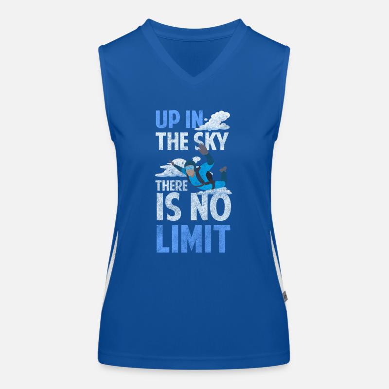 Skydiving Adrenaline Freefall Base Jump Women's Functional Contrast Tank Top