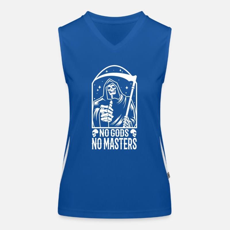 No Gods No Masters Funktionelles Kontrast-Tank Top für Frauen