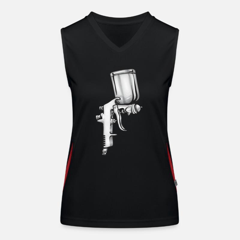 Body Painter Car Painter Painter Women's Functional Contrast Tank Top