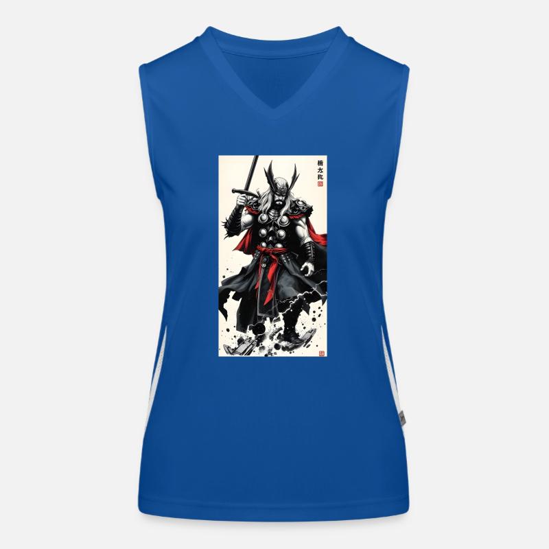 Samurai Thor Funktionelles Kontrast-Tank Top für Frauen