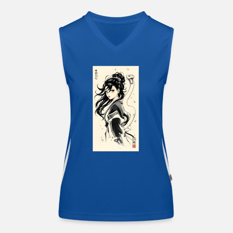 White Snake Funktionelles Kontrast-Tank Top für Frauen