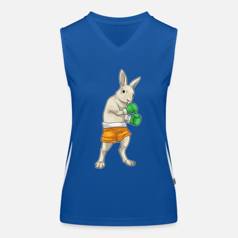 Hase Boxer Boxhandschuhe Boxen Funktionelles Kontrast-Tank Top für Frauen