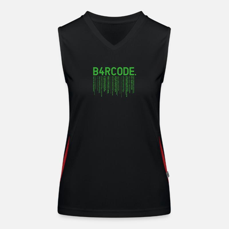 B4RCODE. Matrix Funktionelles Kontrast-Tank Top für Frauen