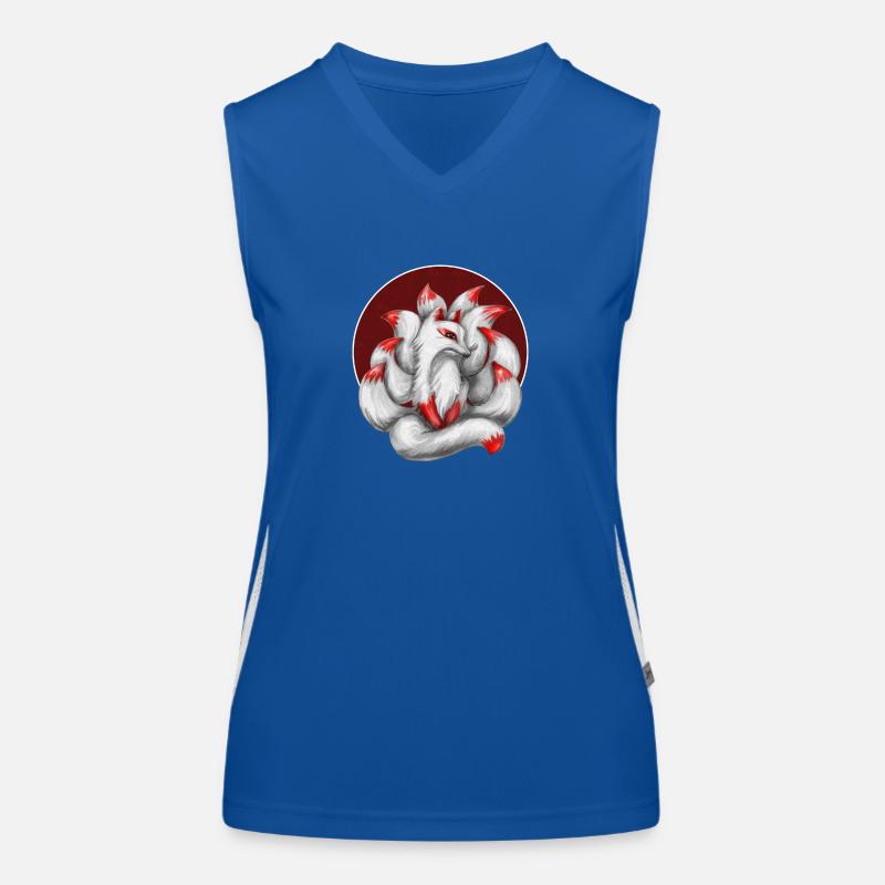 Neunschwänziger Fuchs Funktionelles Kontrast-Tank Top für Frauen
