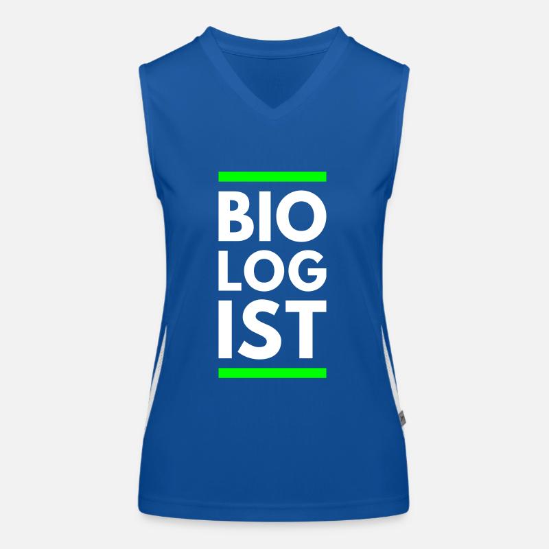 Biologist (zwei Linien) Funktionelles Kontrast-Tank Top für Frauen