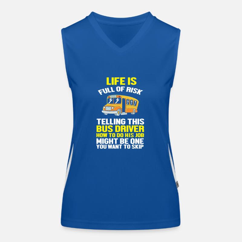 Schulbusfahrer Schulbus Funktionelles Kontrast-Tank Top für Frauen