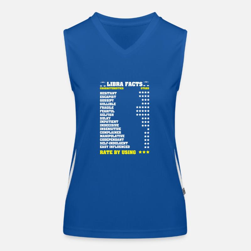 Sternzeichen Waage Funktionelles Kontrast-Tank Top für Frauen