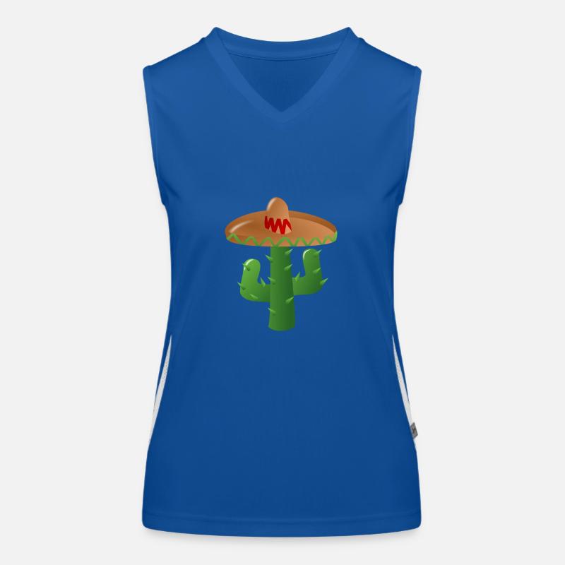 Cactus mexicain Débardeur respirant contrasté Femme