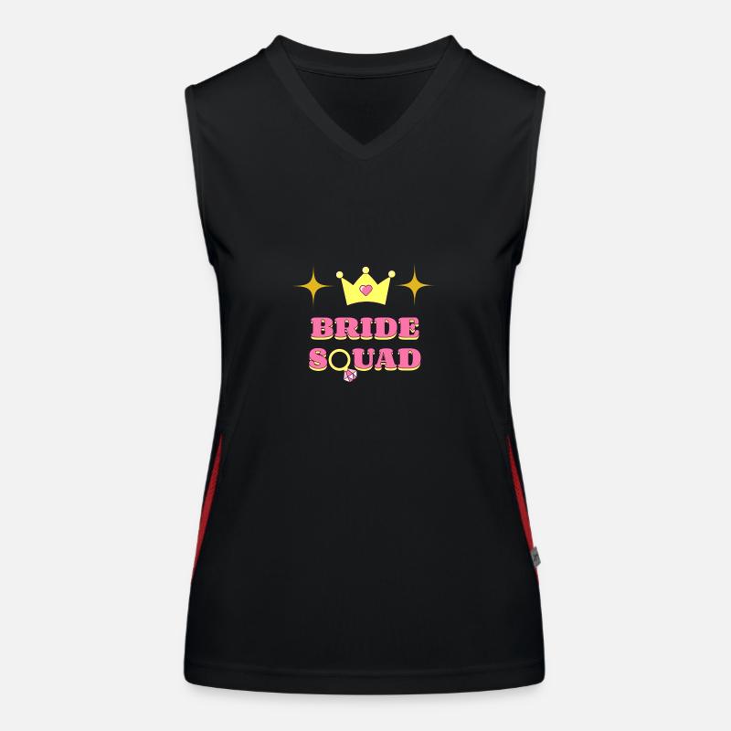 Bride Squad Funktionelles Kontrast-Tank Top für Frauen