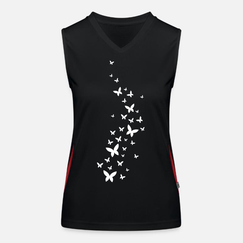 Papillons volants Débardeur respirant contrasté Femme