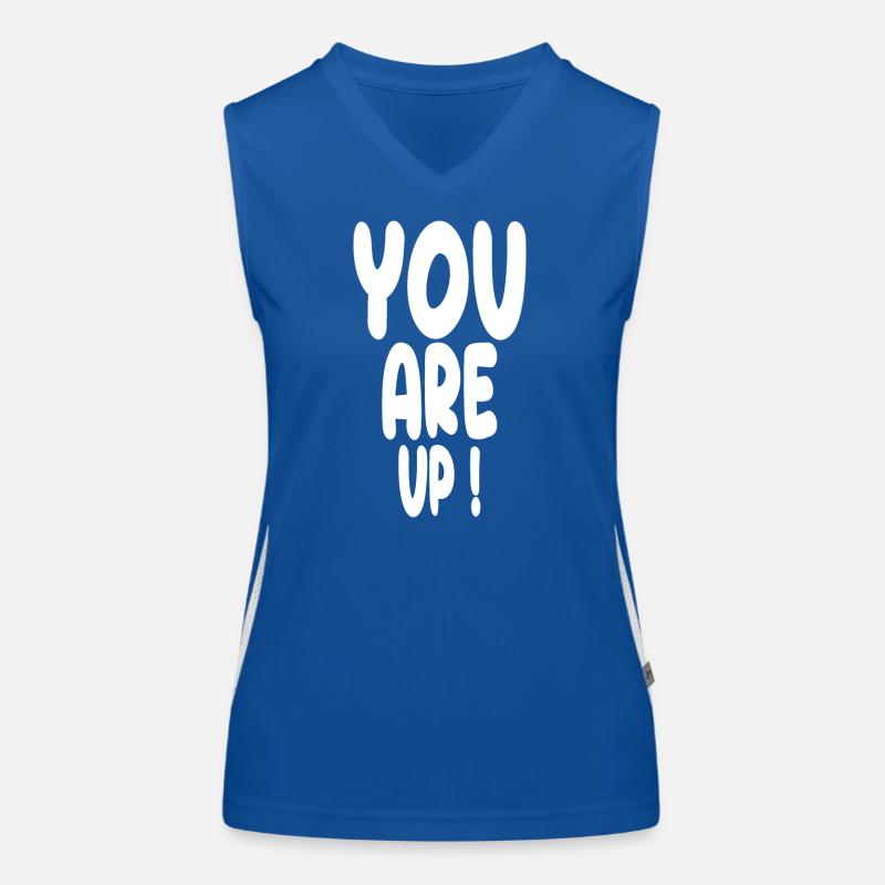 Vous êtes en train de vous amuser conception de texte simple Débardeur respirant contrasté Femme