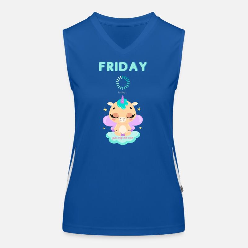 Friday loading, you only live once,Weekend Funktionelles Kontrast-Tank Top für Frauen
