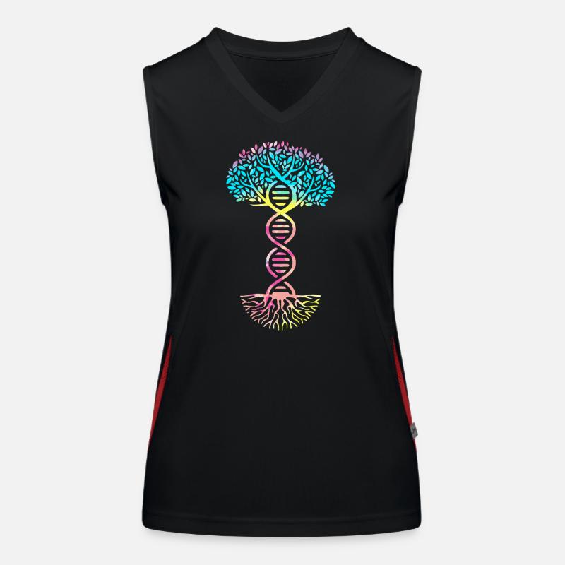 Structural formula molecule Women's Functional Contrast Tank Top