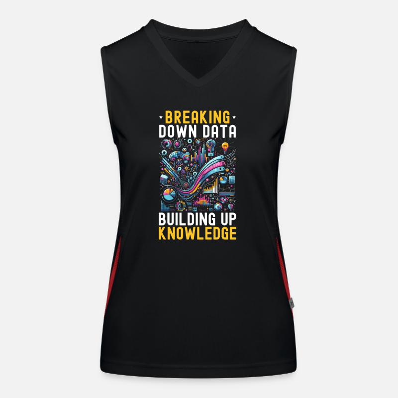 Data Science Datenanalyse Machine Learning Daten Funktionelles Kontrast-Tank Top für Frauen