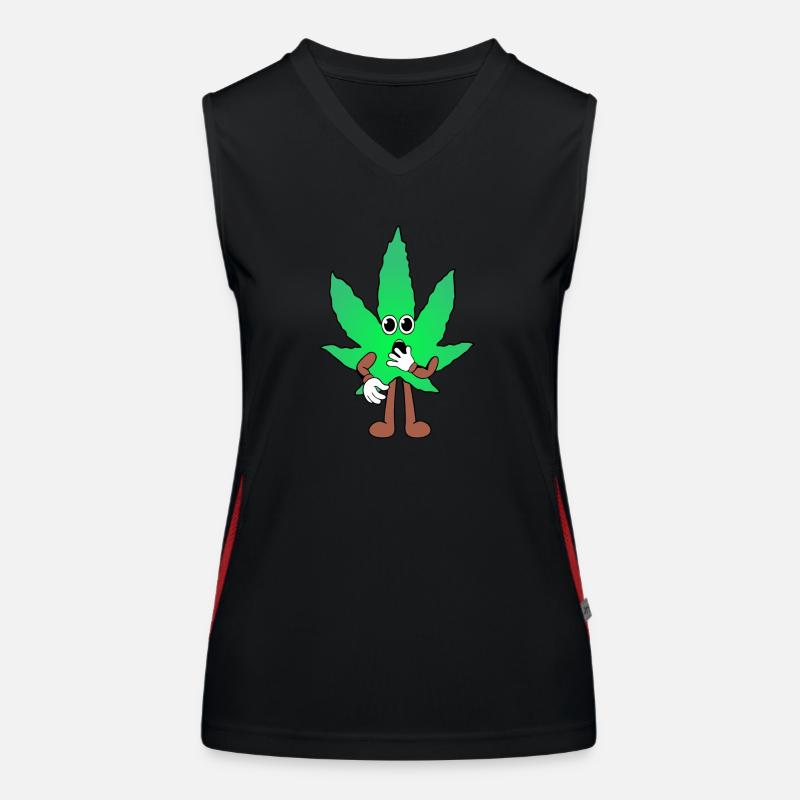 Der Bloom - Weed Cannabis Stoned Hanf Marihuana Funktionelles Kontrast-Tank Top für Frauen