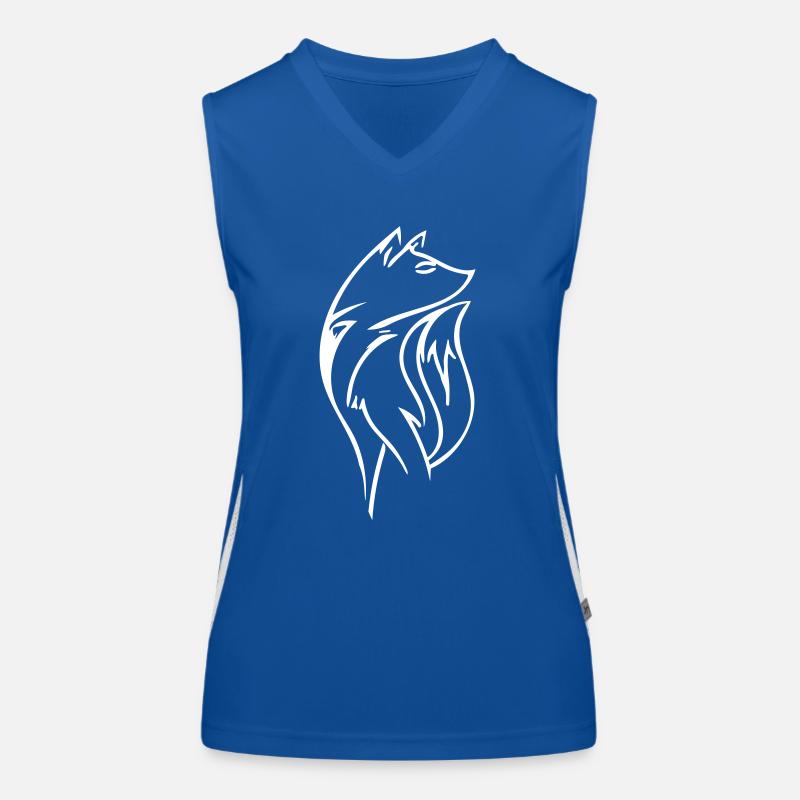 Clever Fox Vector Women's Functional Contrast Tank Top