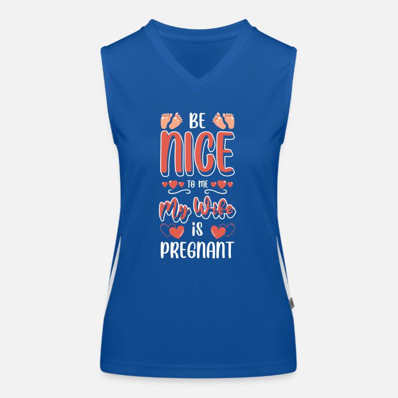 Babybauch Mutter Werdende Mutter Funktionelles Kontrast-Tank Top für Frauen