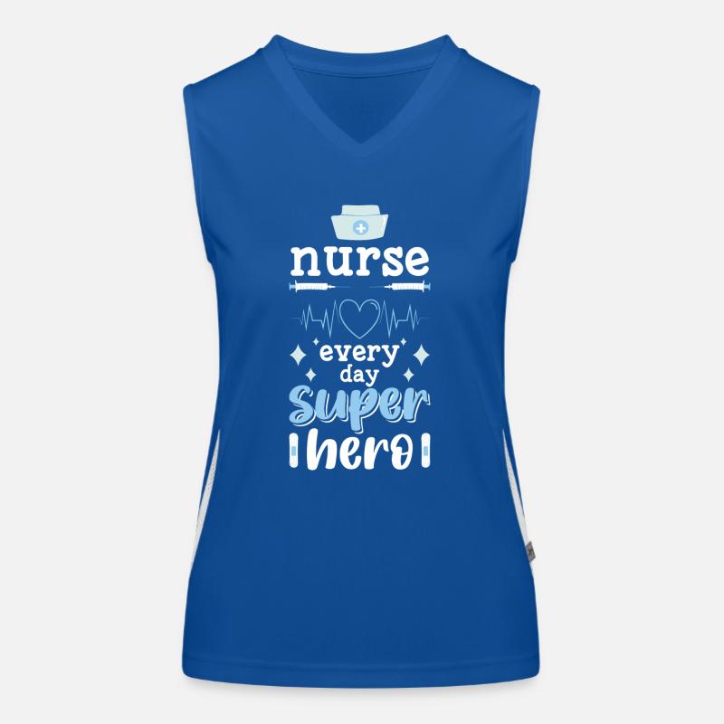 Everyday Superhero Lifesaver Work Women's Functional Contrast Tank Top