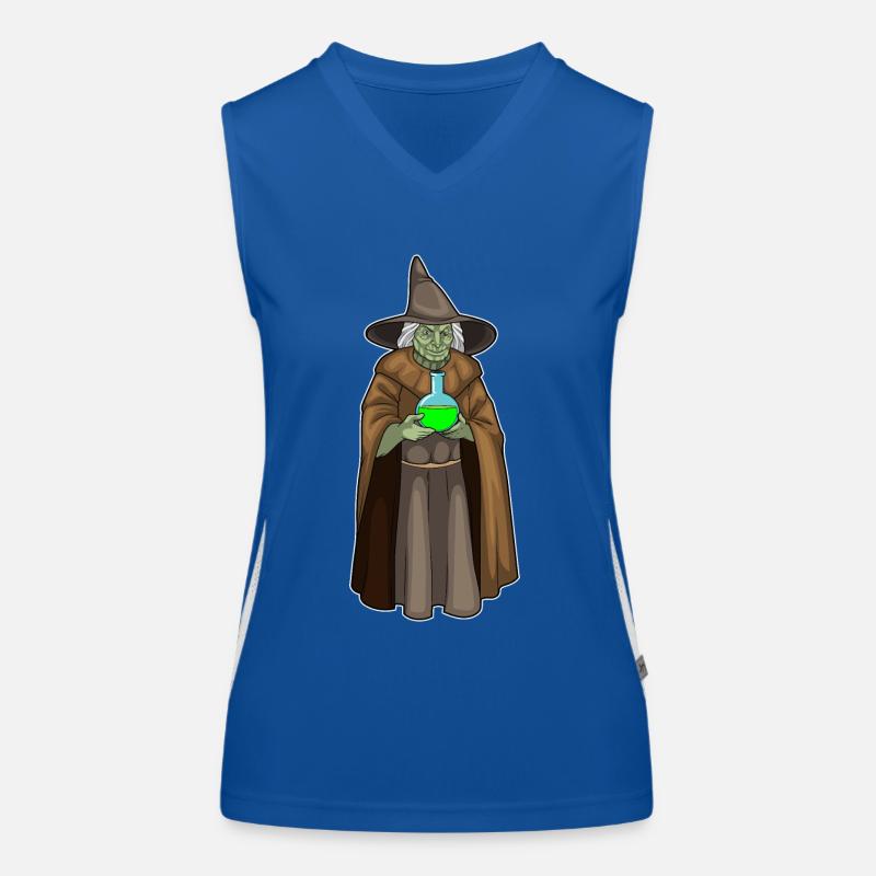 Witch Halloween Magic Potion Women's Functional Contrast Tank Top