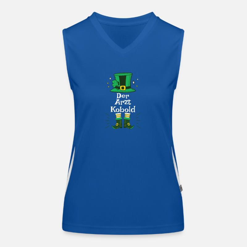 St Patrick's Day Doctors' Green Hat Women's Functional Contrast Tank Top