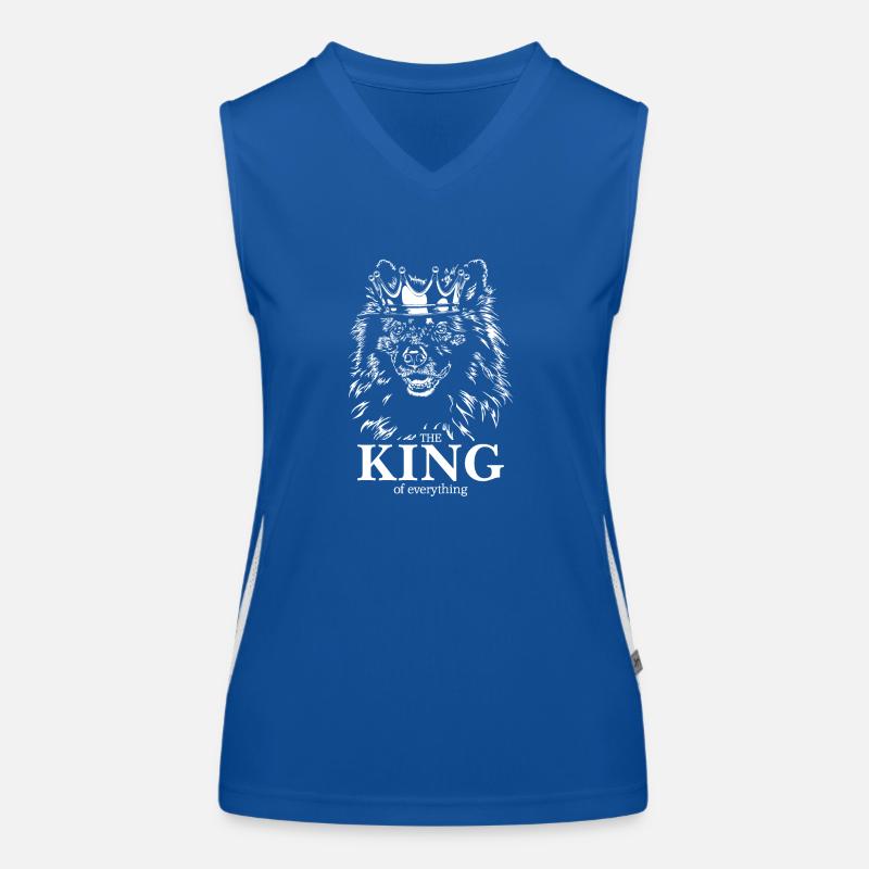 Wolfsspitz Keeshond Roi de tout Wilsign Débardeur respirant contrasté Femme