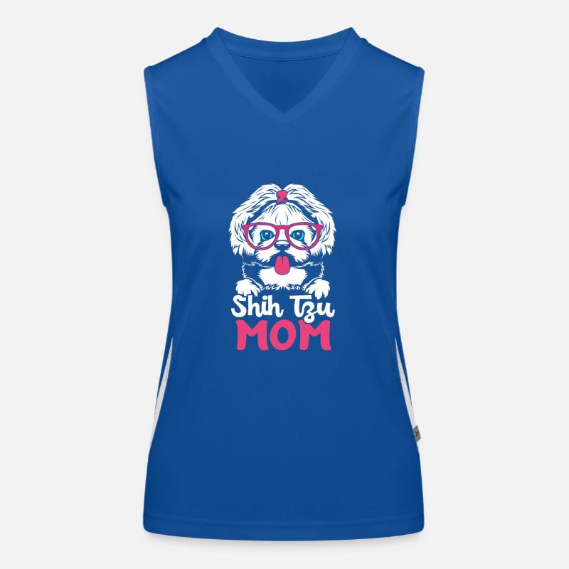Shih Tzu Débardeur respirant contrasté Femme