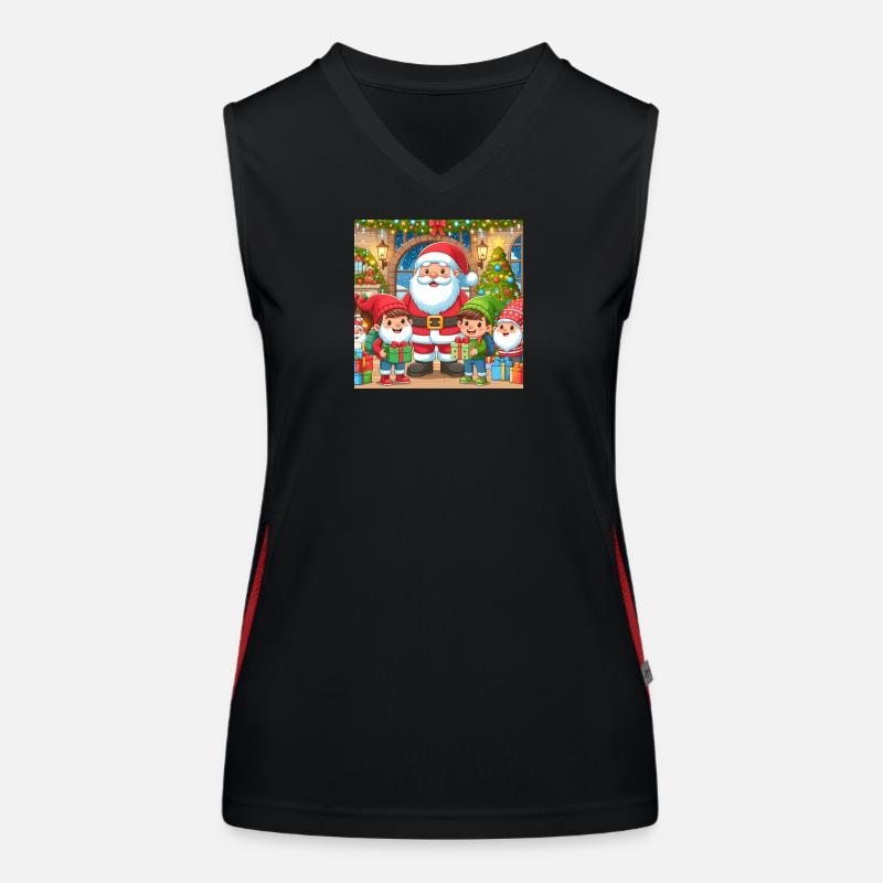Weihnachts Design 10 Funktionelles Kontrast-Tank Top für Frauen