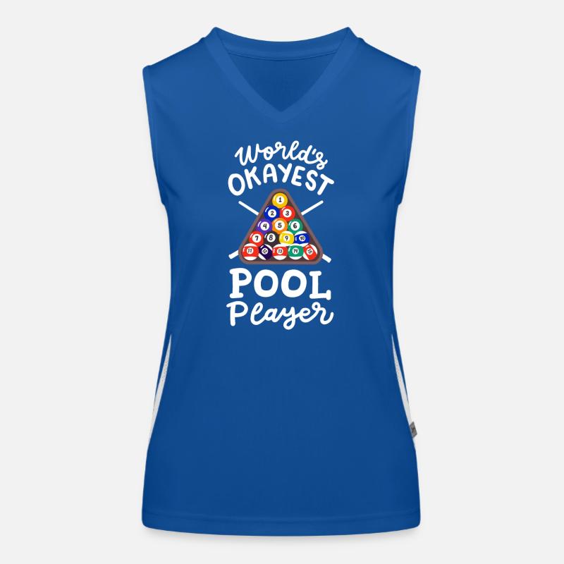 Billardspieler Billard Funktionelles Kontrast-Tank Top für Frauen
