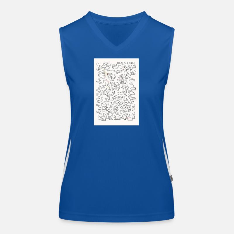 Retro Maze  Funktionelles Kontrast-Tank Top für Frauen