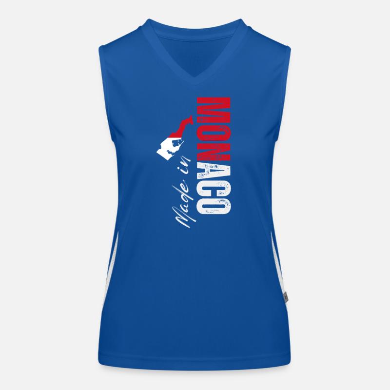 Fabriqué à Monaco, design vertical Débardeur respirant contrasté Femme