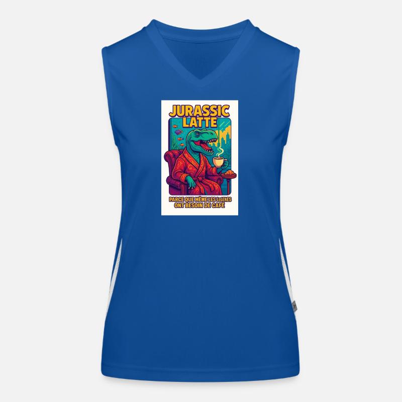 T-Rex Latte - Das Café der Legenden Funktionelles Kontrast-Tank Top für Frauen