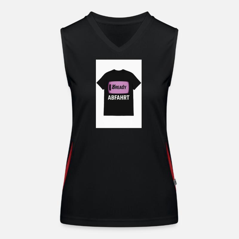 Bready Abfahrt T-Shirt mit Backwaren-Motiv Funktionelles Kontrast-Tank Top für Frauen