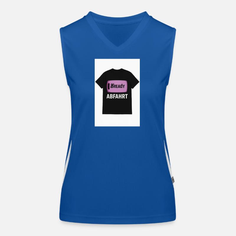Bready Abfahrt T-Shirt mit Backwaren-Motiv Funktionelles Kontrast-Tank Top für Frauen