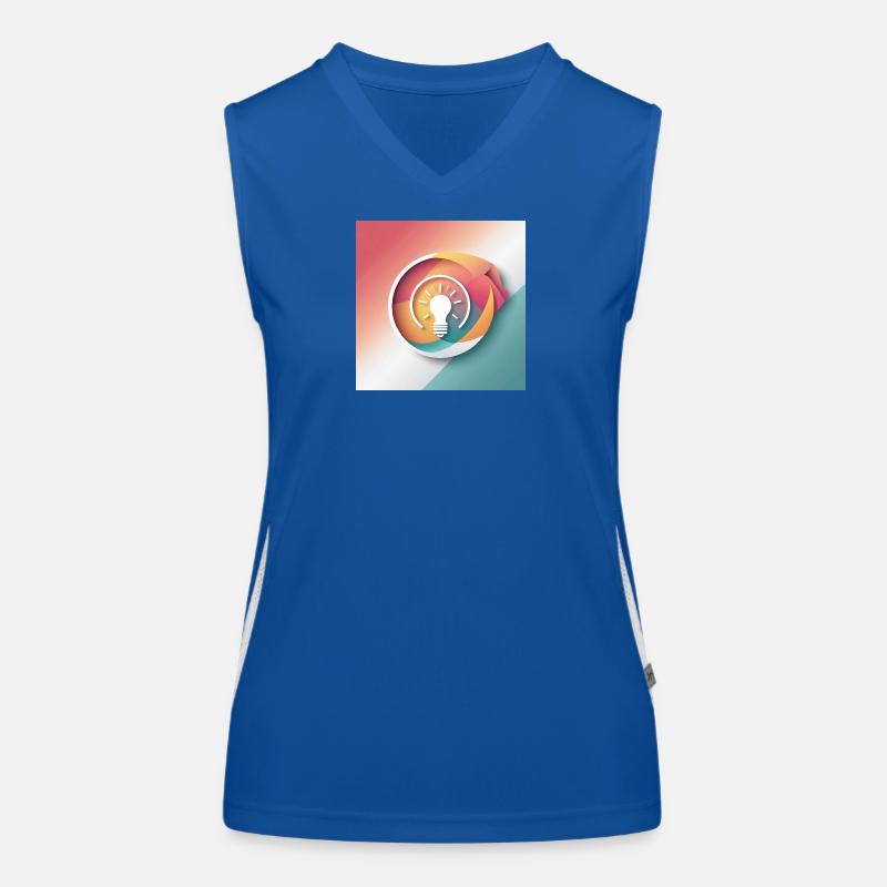 Abstract Creativity Illustration Women's Functional Contrast Tank Top