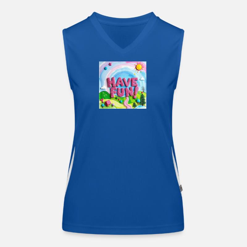 Forêt de bonbons joyeuse Amusez-vous bien ! -SMS Débardeur respirant contrasté Femme