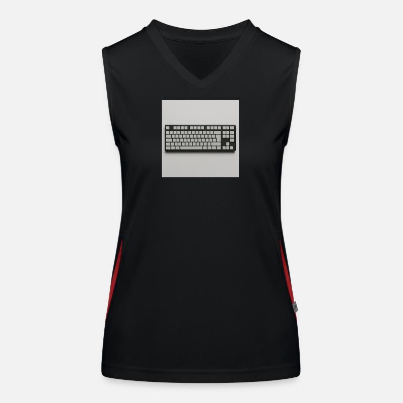 Clavier minimaliste Débardeur respirant contrasté Femme