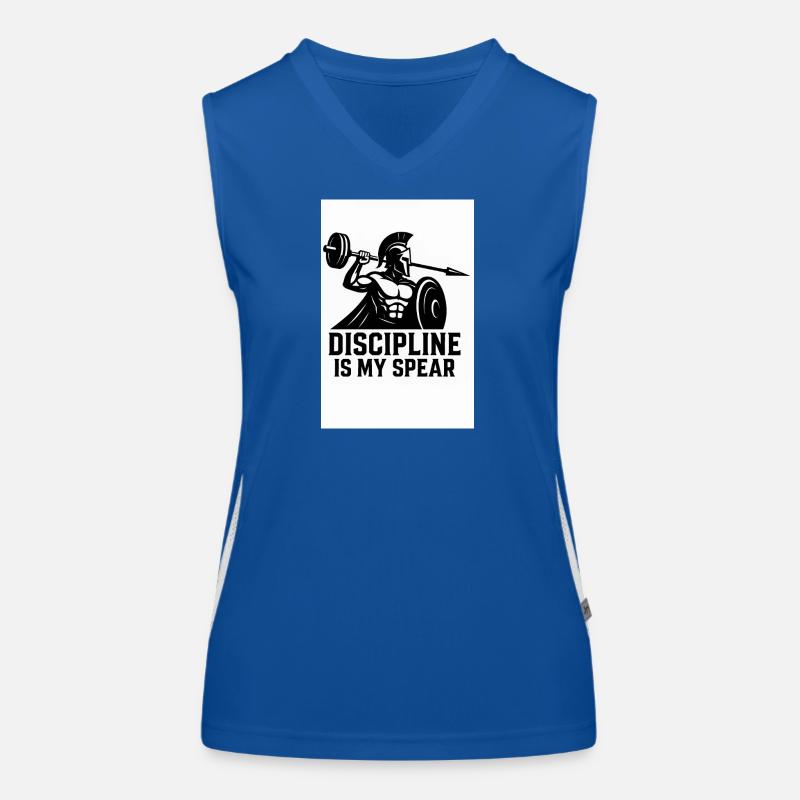 Discipline spartiate – Lance d’haltères Débardeur respirant contrasté Femme