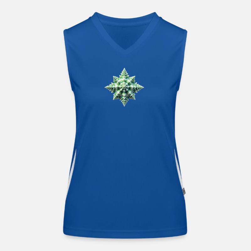 Green Star Shell Women's Functional Contrast Tank Top