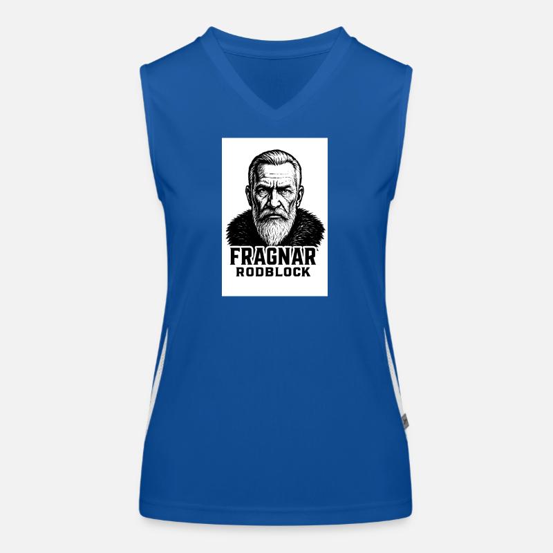 Fragnar Rodblock Viking Portrait Débardeur respirant contrasté Femme